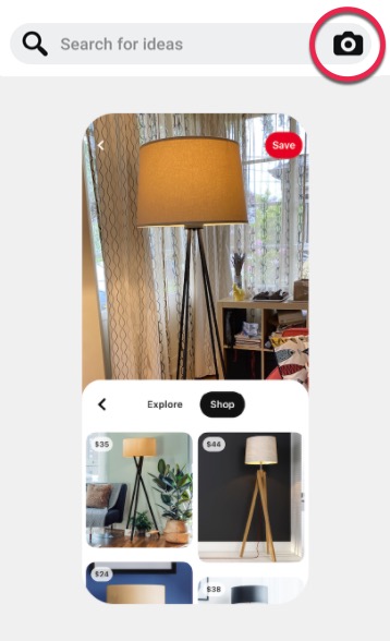 Image of Pinterest Lens Search